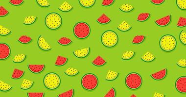 verano tema antecedentes y Fresco comida o Fruta sandía con brillante color concepto. alto calidad eps archivo vector