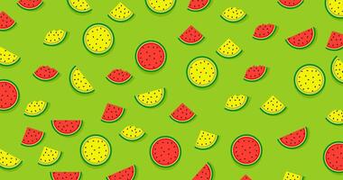 summer theme background and fresh food or fruit watermelon with bright color concept. high quality eps file vector