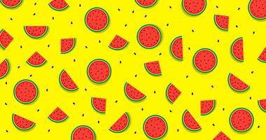 verano tema antecedentes y Fresco comida o Fruta sandía con brillante color concepto. alto calidad eps archivo vector