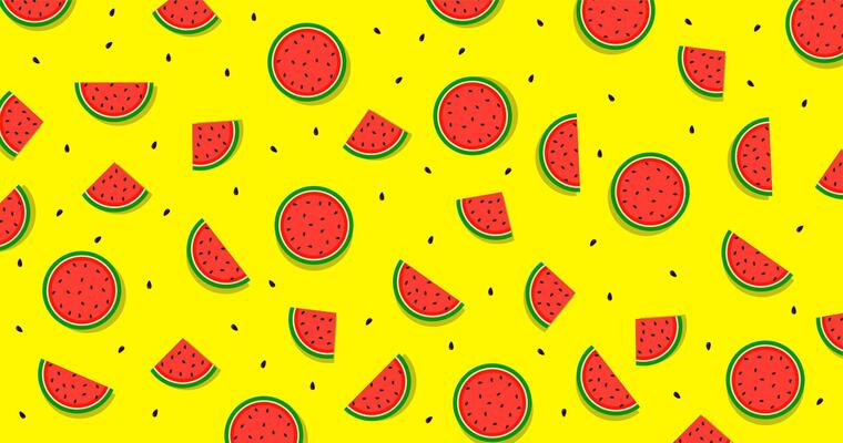 summer theme background and fresh food or fruit watermelon with bright color concept. high quality eps file