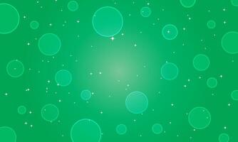 abstract green background with circle bubbles. vector
