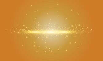 Abstract golden light circle effect. shiny. vector