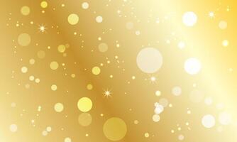 Abstract golden background with circle bubbles. vector