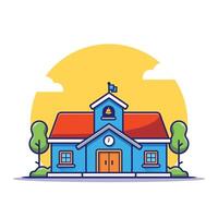 school building icon vector