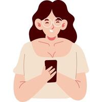friend flat style character illustration vector