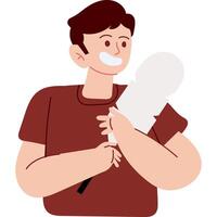 man flat style character illustration vector