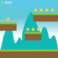 Game Arena Set The Illustration vector
