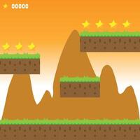 Game Arena Set The Illustration vector