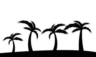 Palm Tree Silhouette Collection. vector