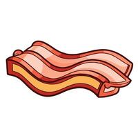 depiction of a savory bacon icon, great for breakfast menus or food packaging designs. vector