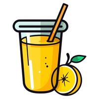 A icon depicting apple juice, ideal for illustrating beverages, fresh drinks, or healthy eating themes. vector