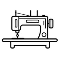 Clásico de coser máquina describir, Perfecto para temática artesanal diseños vector