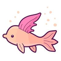 A cartoon style icon of a pink and cute axolotl, perfect for playful designs or animal themed graphics. vector