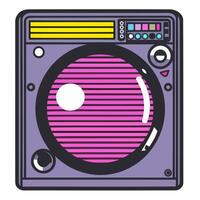 A icon representing an audio system for disco or rock parties vector