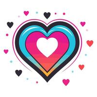 A icon depicting hearts, ideal for illustrating love, romance, or Valentine's Day themes. vector