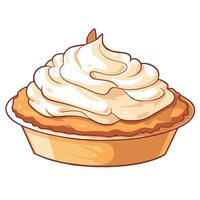 depiction of a delectable Banoffee Pie icon, ideal for dessert menus or bakery logos. vector