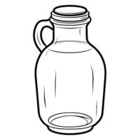 básico icono de un agua jarra, adecuado para hidratación diseños vector