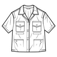 Basic icon of workwear, suitable for professional attire designs. vector