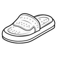 icono de un zapatilla describir, Perfecto para calzado o acogedor relacionado con el hogar diseños vector