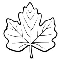 Cassava leaves icon in simple outline style. illustration for web, mobile apps, and graphic design projects. vector