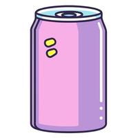 A icon depicting an aluminum can, ideal for beverage related graphics or recycling themes. vector