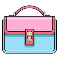 A icon depicting a flat bag, ideal for illustrating shopping, carrying items, or retail themes. vector