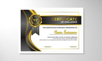 elegant gradient certificate design template vector