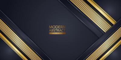 Abstract background with glitter and golden lines glowing dots golden combinations. vector