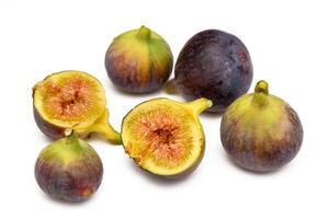 Fresh figs. Fruit with half and quarter isolated on white background. With clipping path. 3 photo