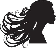 Beautiful Women Silhouette Illustration White Background vector