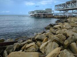 Modern architecture in Old Port, Limassol, Cyprus photo