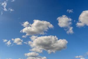 blue sky with clouds and sun reflection.The sun shines bright in the daytime in summer 3 photo