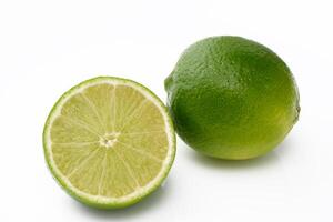 Citrus lime fruit isolated on white background cutout 1 photo