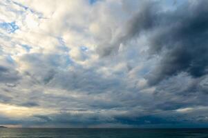 dramatic clouds at sunset in cyprus 2 photo