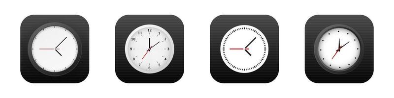 Clock mobile app 3d modern icon.Timer and time new phone application icon vector