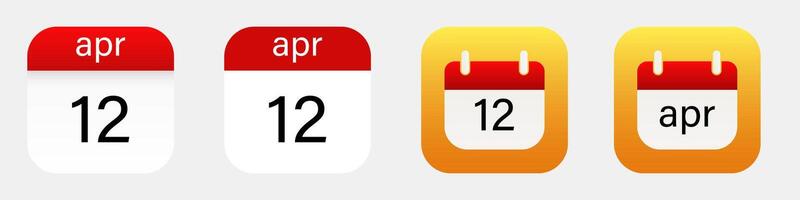 Calendar mobile app 3d modern icon. Event schedule new phone application icon vector