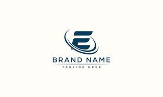 Logo design letter E vector