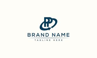 Simple illustration logo for PP vector