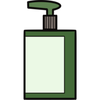 green soap bottle skincare png