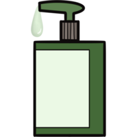 green soap bottle skincare png