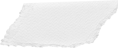 White Torn Paper Textured Piece png