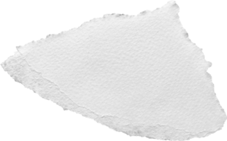 White Torn Paper Textured Piece png