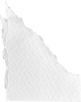 White Torn Paper Textured Piece png