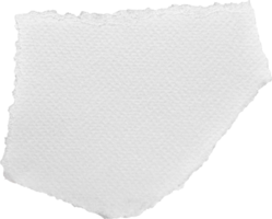 White Torn Paper Textured Piece png