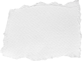 White Torn Paper Textured Piece png