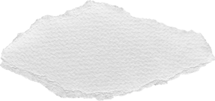 blanco Rasgado papel texturizado pedazo png