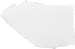 blanco Rasgado papel texturizado pedazo png