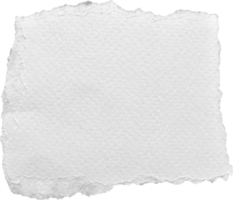 blanco Rasgado papel texturizado pedazo png