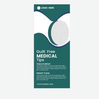 Doctor roll up banner vector