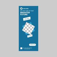 Roll up banner design vector